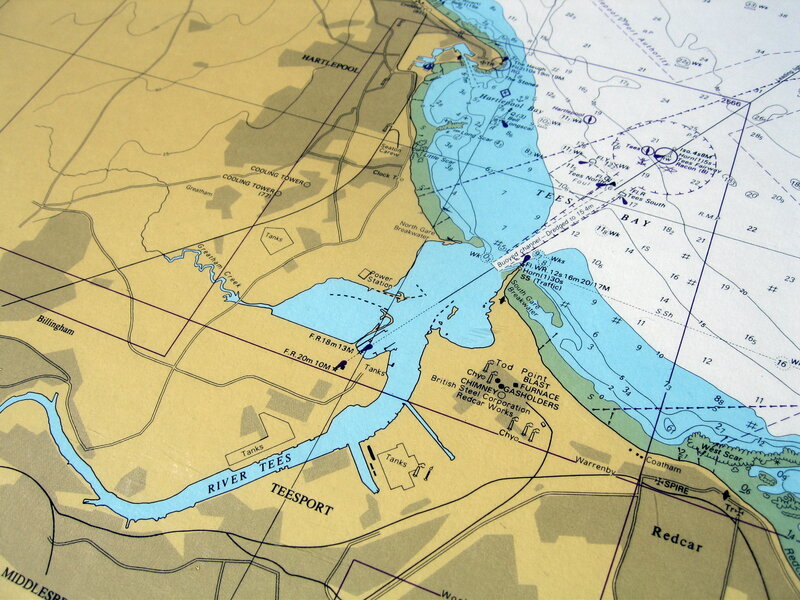 Teesport and River Tees map