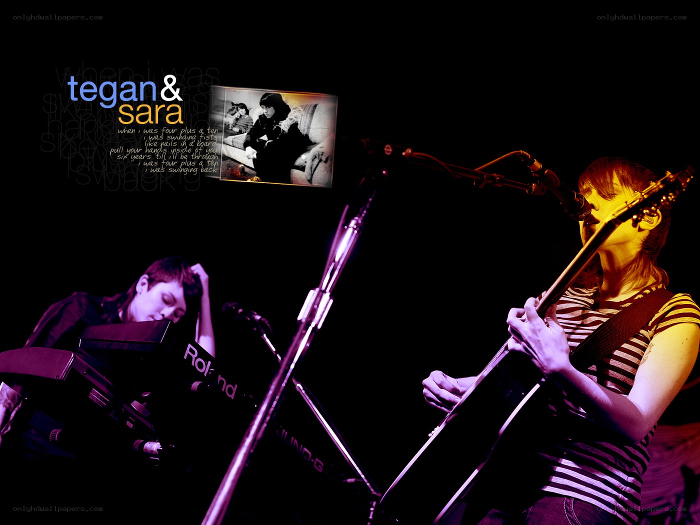 Tegan and Sara performing live