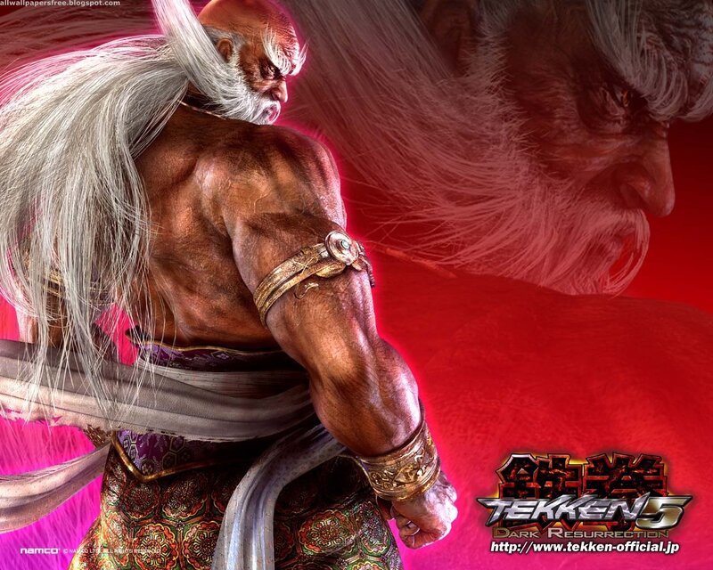 Tekken 5 character artwork