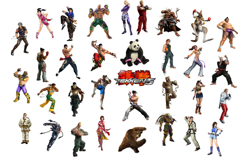 Tekken 5 characters lineup