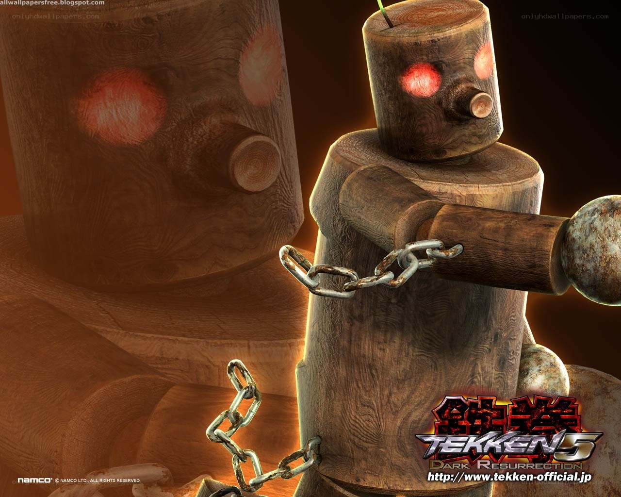 Tekken 5 Wooden Robot