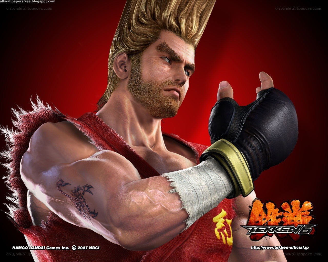 Tekken 6 character artwork