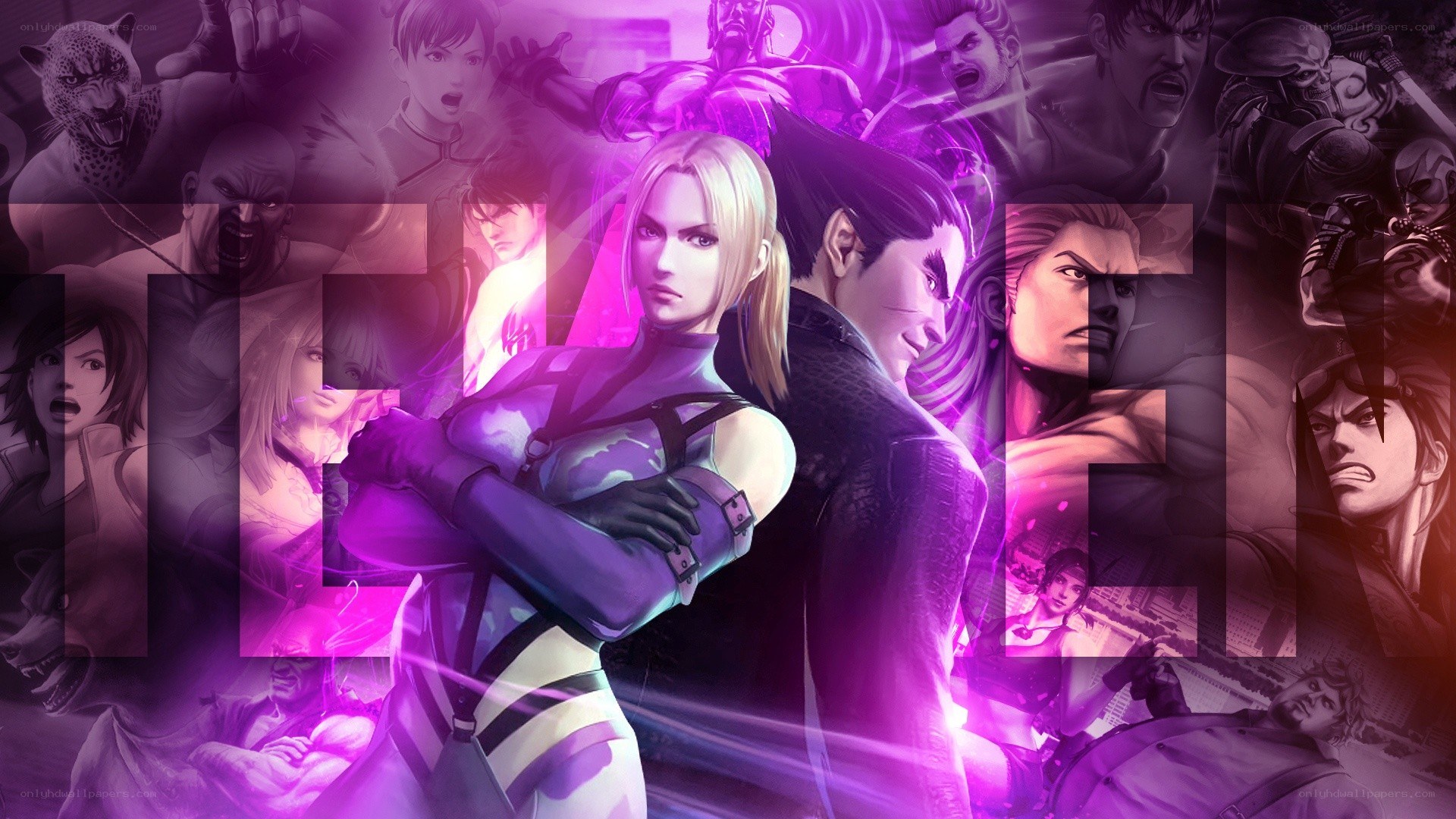 Tekken character collage