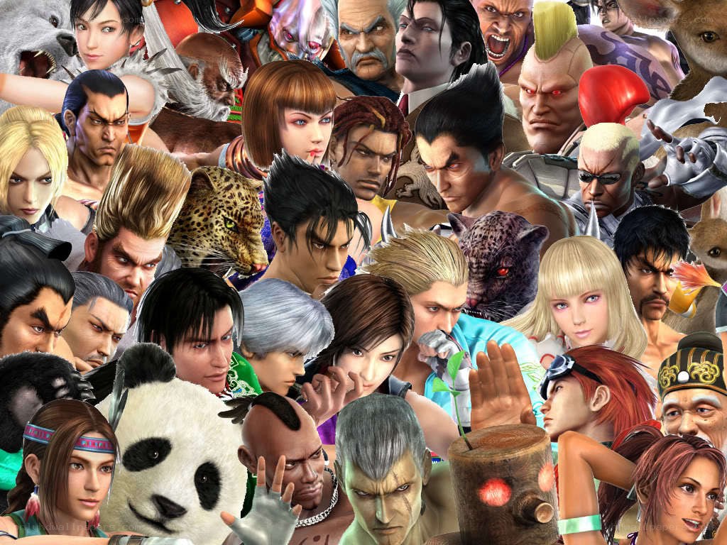 Tekken character collage