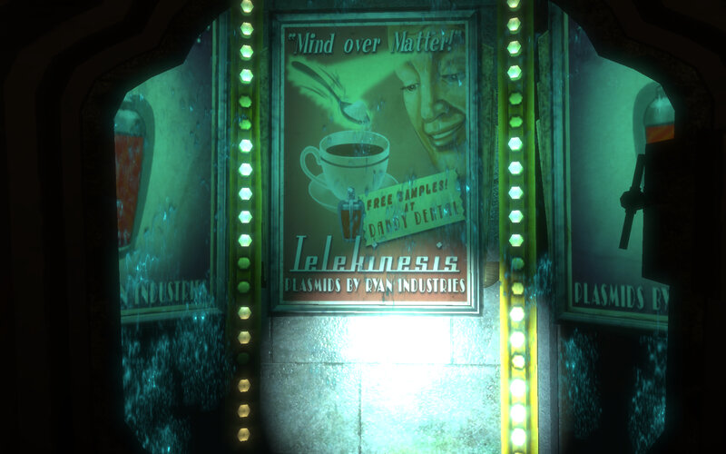 Telekinesis ad in a flooded room