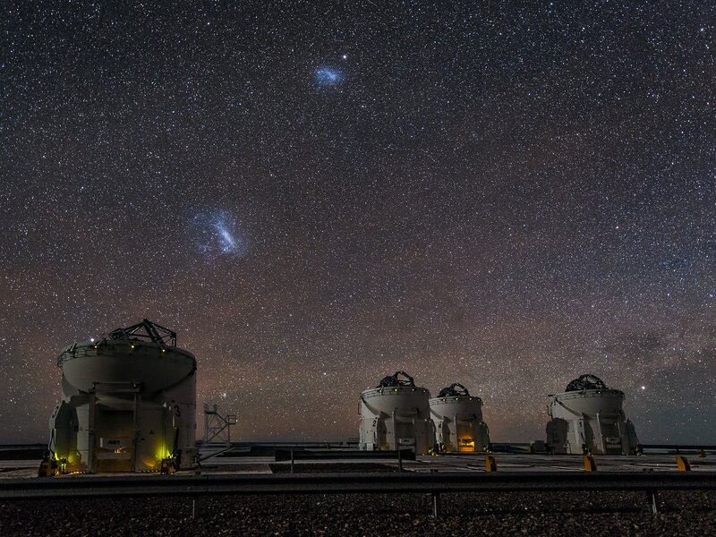 Telescope Domes at Night
