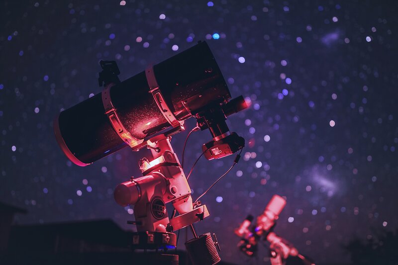 Telescope Observing Stars