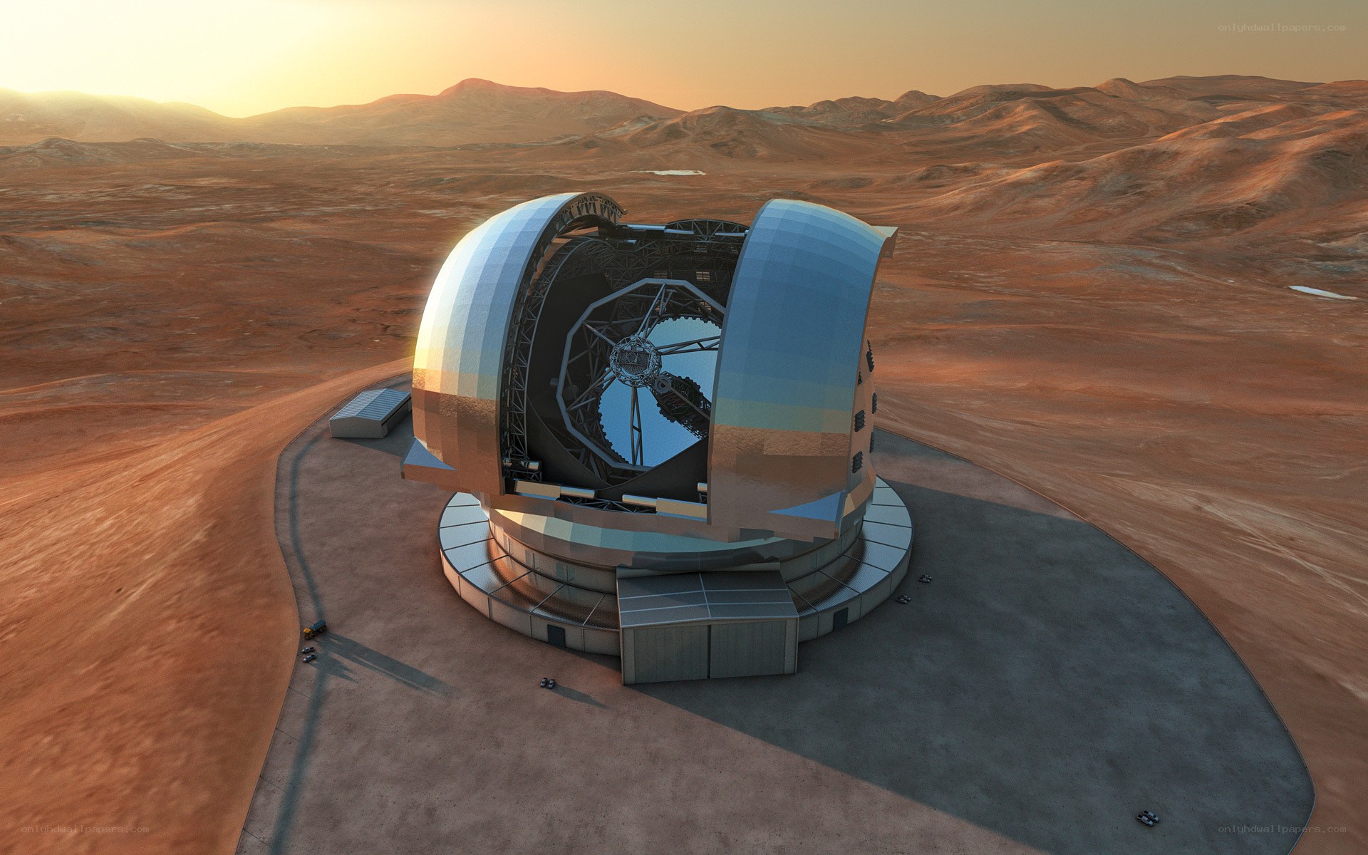 Telescope on alien planet