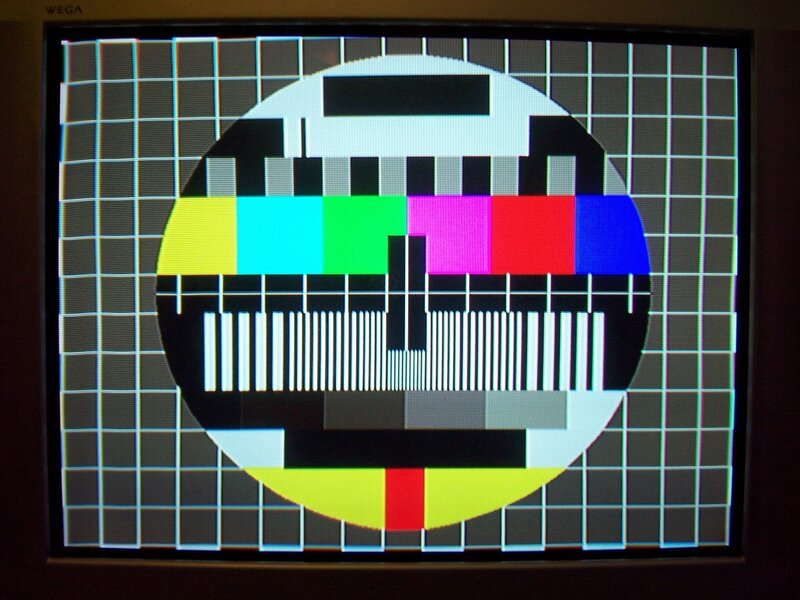 Television Test Pattern — Black, Neutral, Photograph