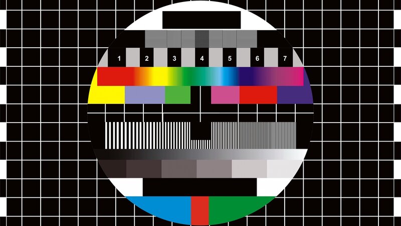 Television Test Pattern — Black, Neutral
