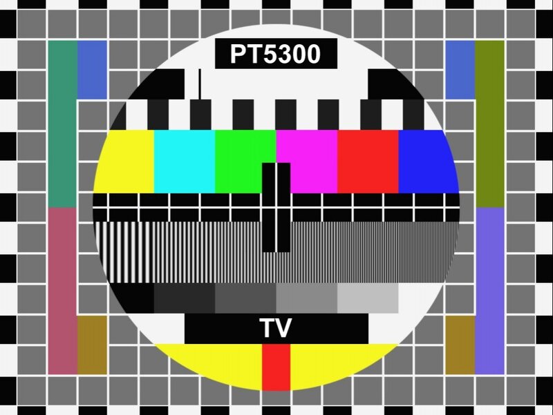 Television Test Pattern — Black, Neutral, Vector Art, Color Bars