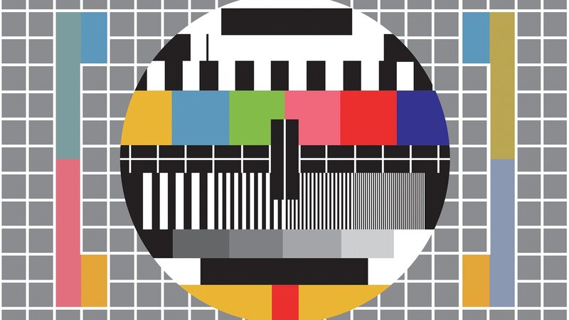 Television Test Pattern — Black