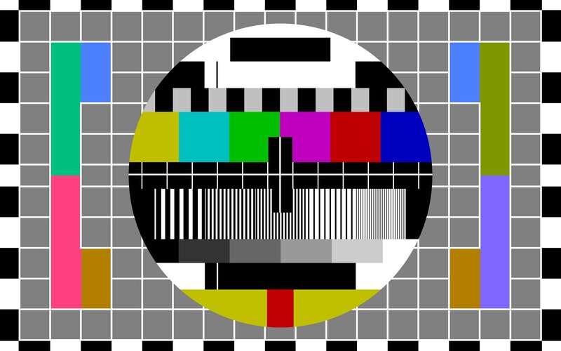 Television Test Pattern — Gray, Neutral