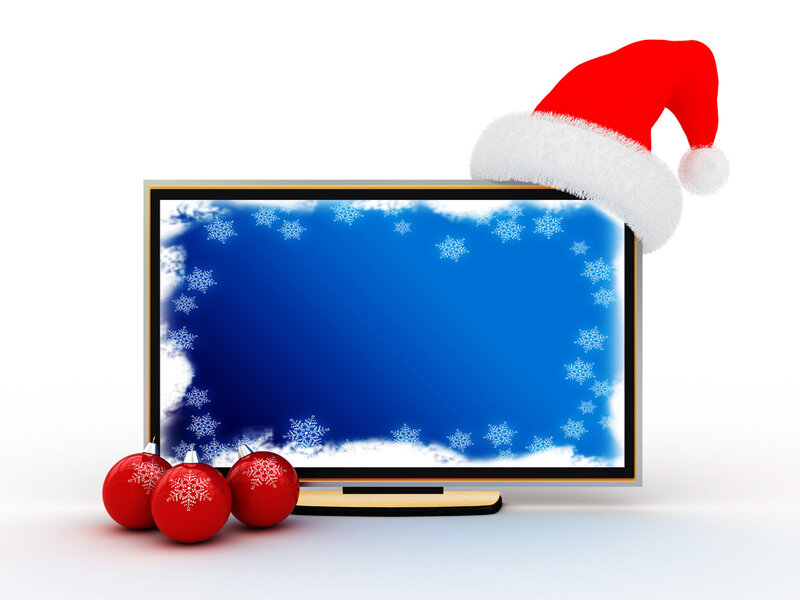 Television with Ornaments