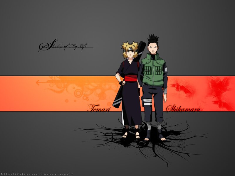 Temari and Shikamaru anime wallpaper