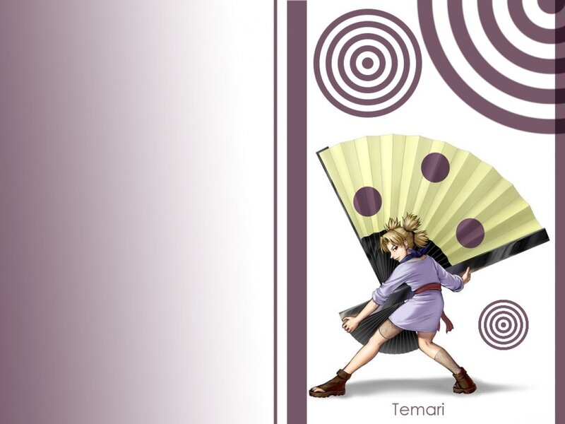 Temari with a large fan