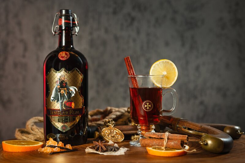 Templar Rum Bottle