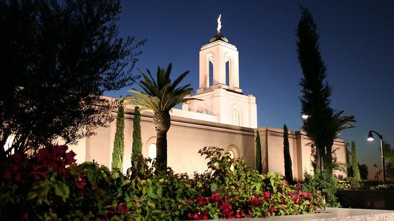 Temple at Night — White