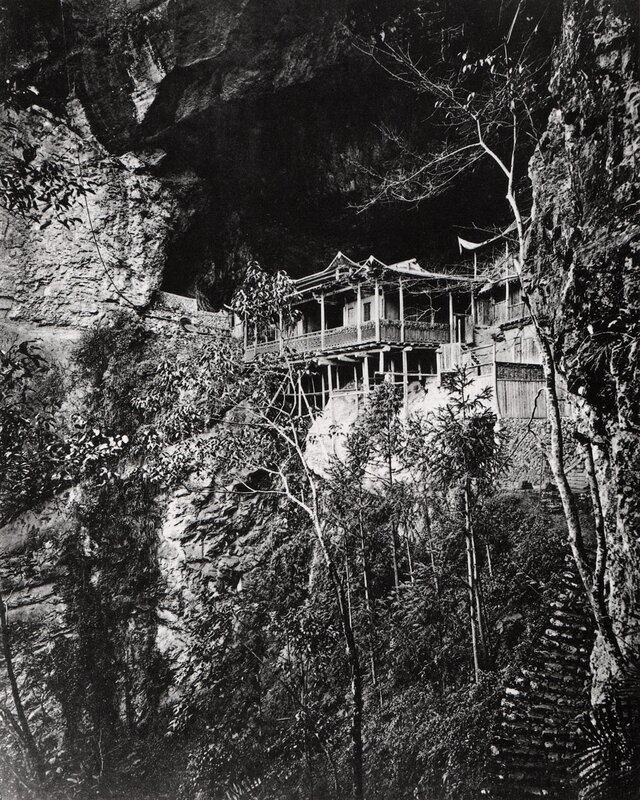 Temple built into a cliff
