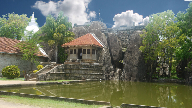 Temple by a Pond