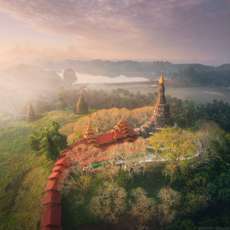 Temple Complex on Hill — Red