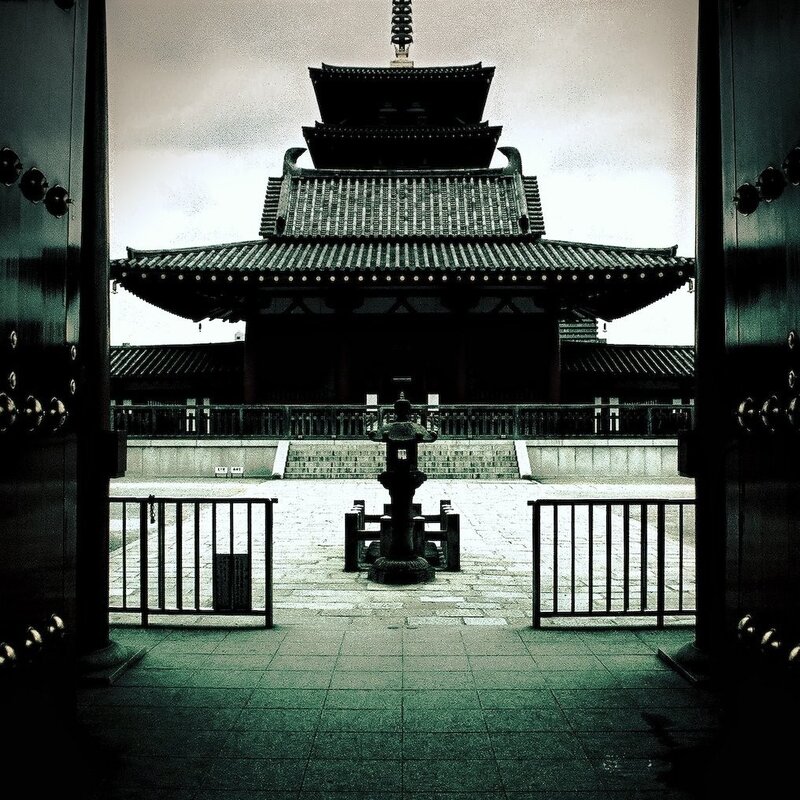 Temple gate view