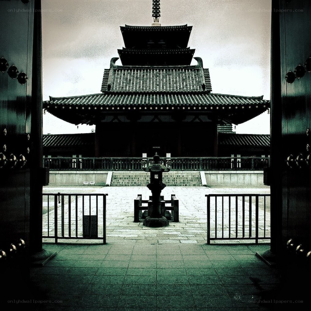Temple gate view