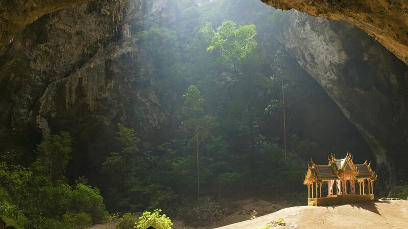 Temple in a cave