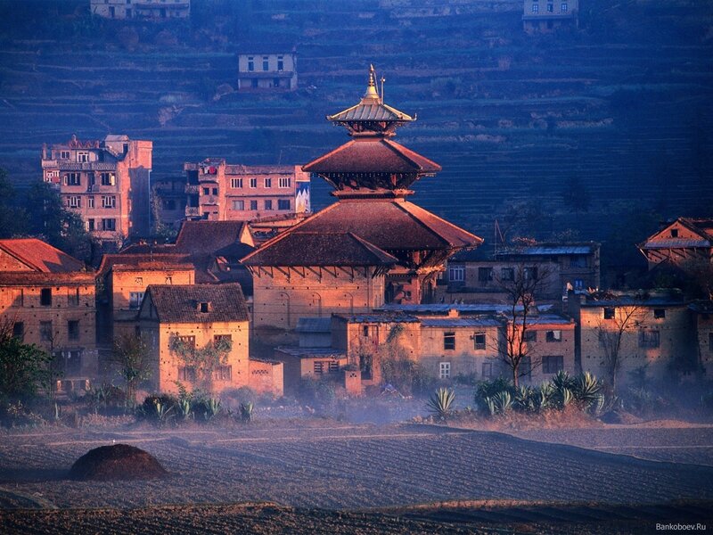 Temple in a Nepalese village