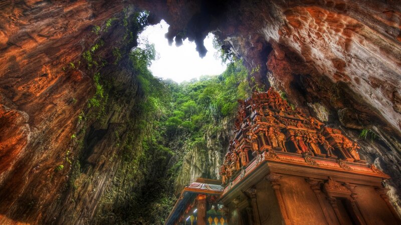 Temple Inside Cave