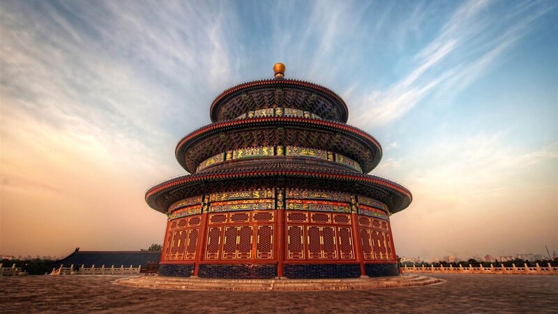 Temple of Heaven at sunset