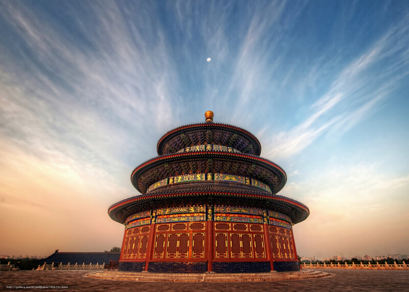 Temple of Heaven at sunset