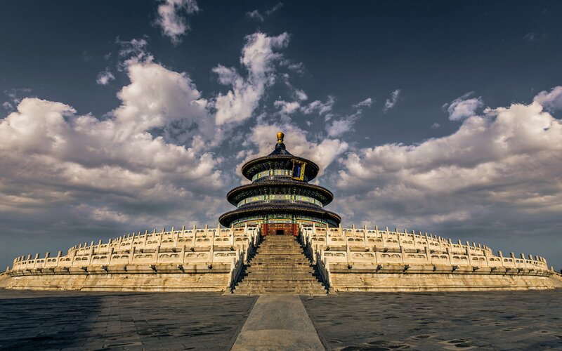 Temple of Heaven — Blue, Dramatic
