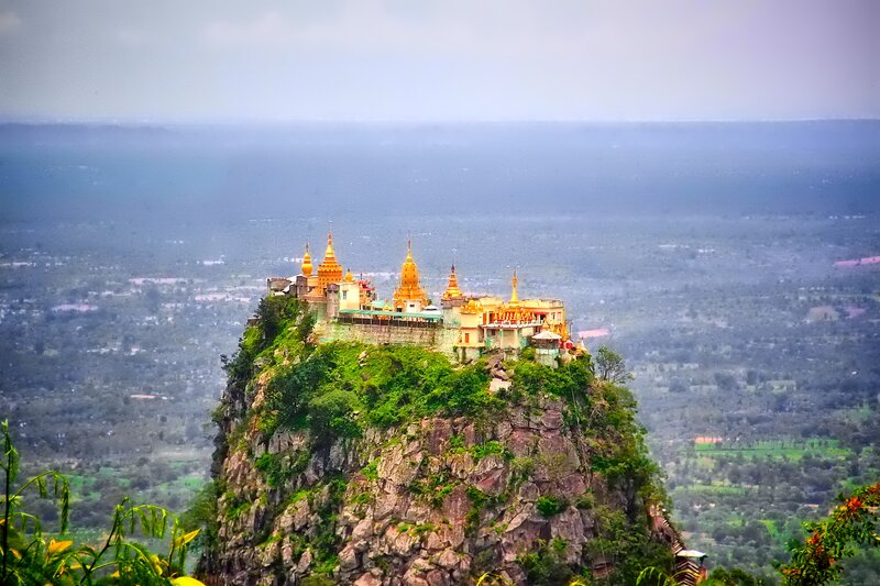 Temple on a Cliff