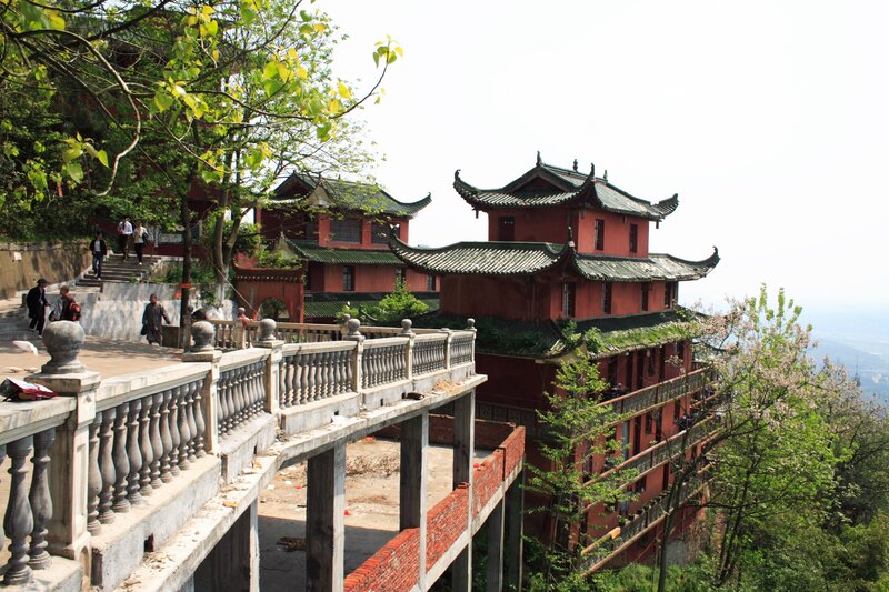temple on a hillside