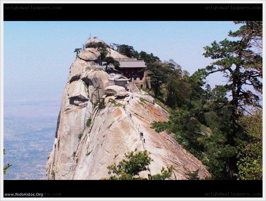 temple on a mountain peak