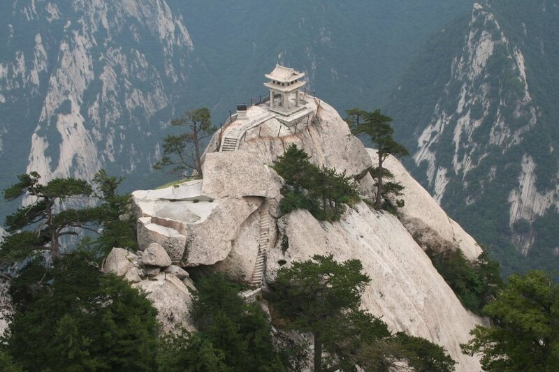 temple on a mountain peak