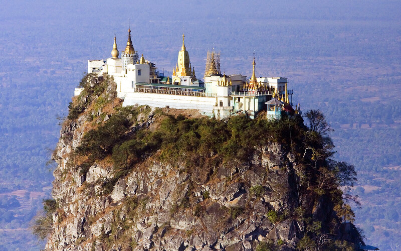 Temple on a Rocky Peak