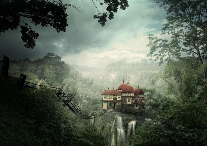 Temple on Cliff Edge