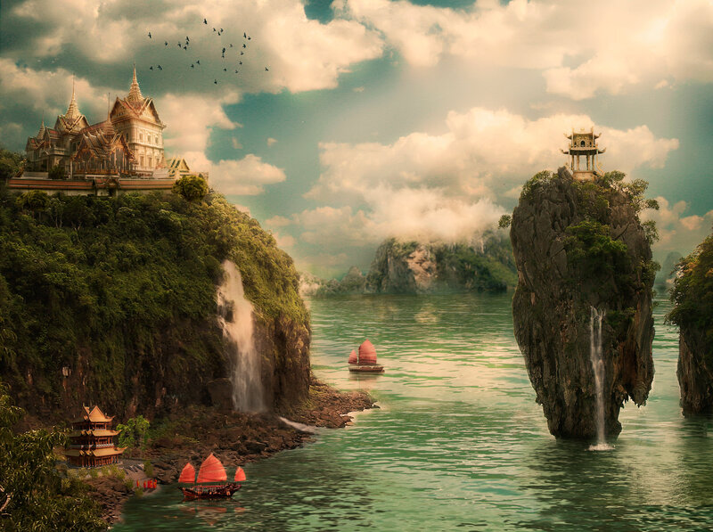 Temple on Cliff Island