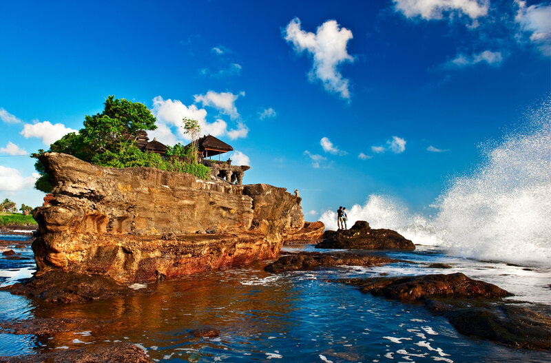 Temple on Coastal Cliff