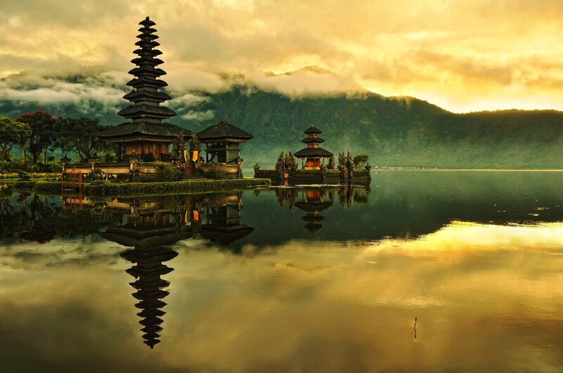 Temple on Lake Island — Gold