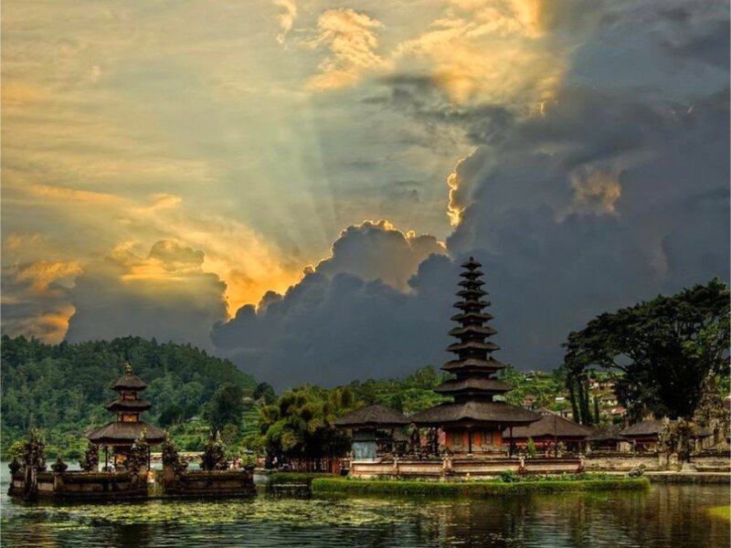 Temple on Lake Island