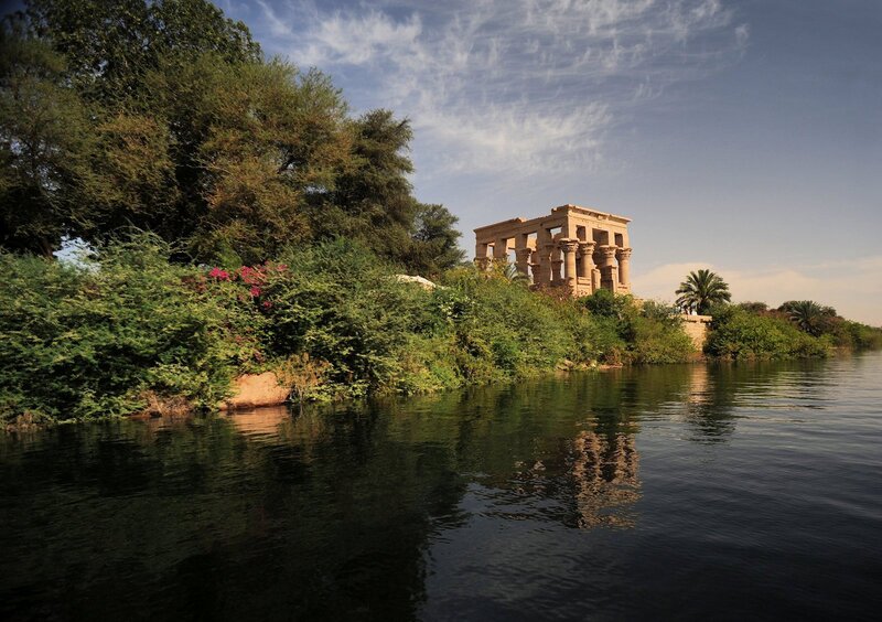 Temple on Riverbank