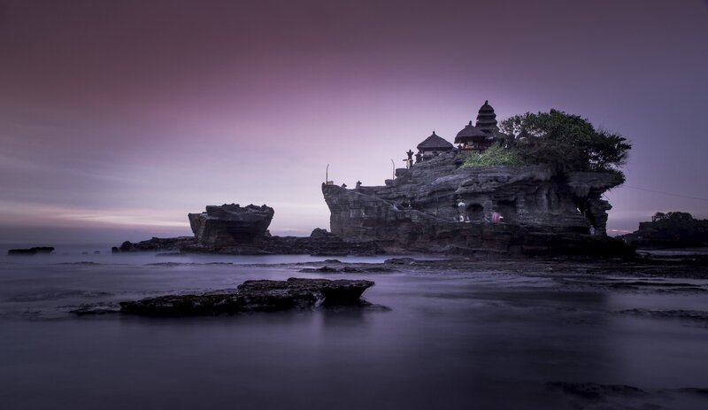 Temple on Rocky Island — Purple