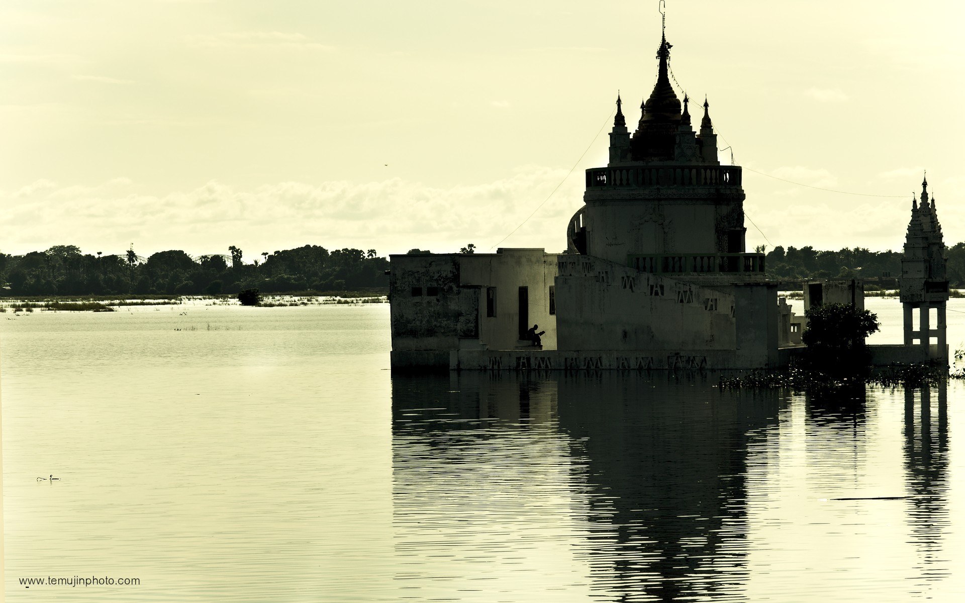 Temple on the water