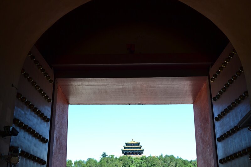 Temple Through Archway