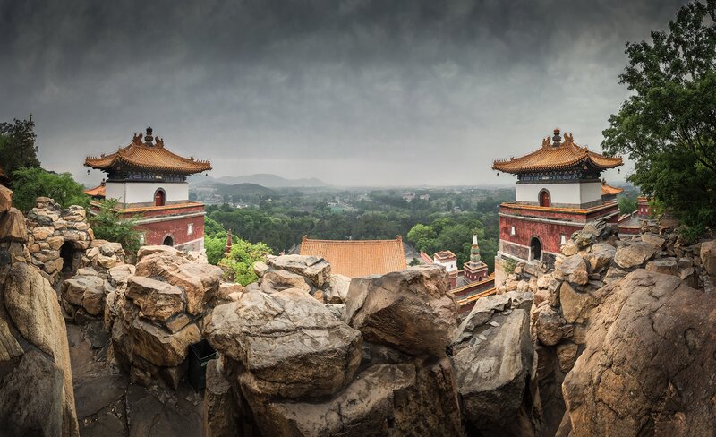 Temple Towers on Hill