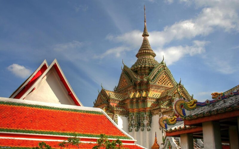 Temple with ornate spire