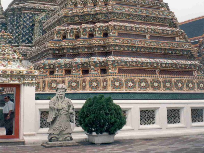 Temple with ornate stupa